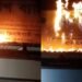 Fire-at-Grameen-Bank-signboard-in-Jhenaigati-Chhatra-League-leaders-video-viral