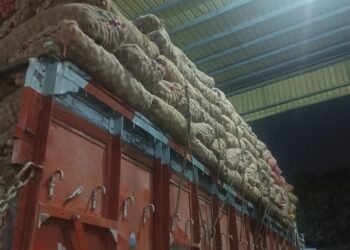 সোনামসজিদ বন্দর দিয়ে এল ৬০ মেট্রিক টন ভারতীয় পেঁয়াজ