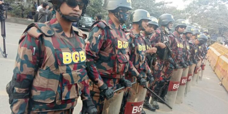 ইসি ভবনের সামনে বিজিবি মোতায়েন