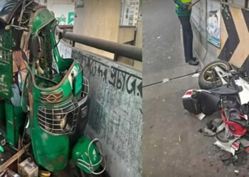 নববর্ষের সকালেই ট্র্যাজেডি: মৌচাক ফ্লাইওভারে সংঘর্ষে ঝরল দুই প্রাণ