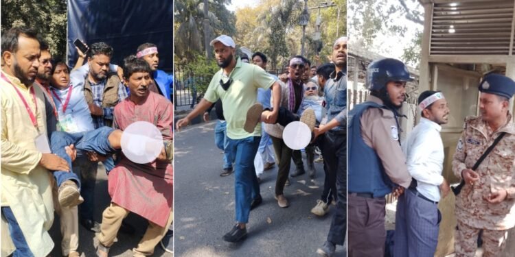 ১৪ জন আহত হয়ে ঢামেকে: পে স্কেল আন্দোলনে উত্তপ্ত যমুনা এলাকা