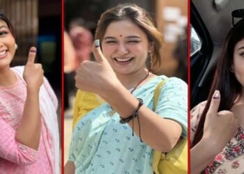 ভোটের উৎসবে তারকারা: সোশ্যাল মিডিয়ায় কালির দাগের ছড়াছড়ি