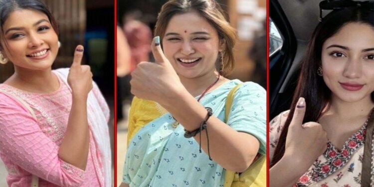 ভোটের উৎসবে তারকারা: সোশ্যাল মিডিয়ায় কালির দাগের ছড়াছড়ি