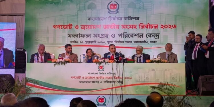 ত্রয়োদশ নির্বাচনে ভোট পড়েছে ৫৯.৪৪ শতাংশ