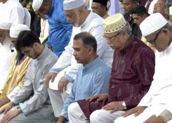 রাষ্ট্রপতি ও প্রধানমন্ত্রীর অংশগ্রহণে ঈদুল ফিতরের প্রধান জামাত অনুষ্ঠিত