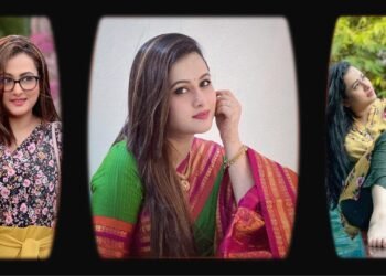 আয়নায় নিজেকে দেখে সৌন্দর্যে নিজেই মুগ্ধ হন পূর্ণিমা