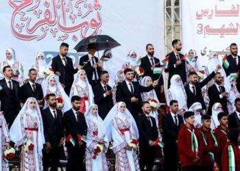 যুদ্ধবিধ্বস্ত গাজায় আমিরাতের সহায়তায় ৩০০ যুগলের গণবিয়ে সম্পন্ন