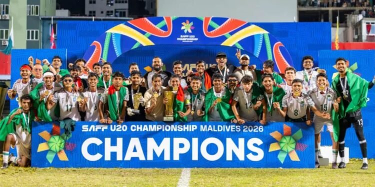 ভারতকে হারিয়ে সাফ অনূর্ধ্ব-২০ চ্যাম্পিয়ন বাংলাদেশ
