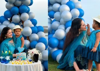 মেয়ে প্রিয়মের জন্মদিন পালন করলেন পরীমণি