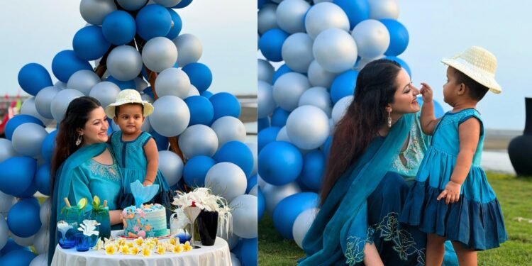 মেয়ে প্রিয়মের জন্মদিন পালন করলেন পরীমণি