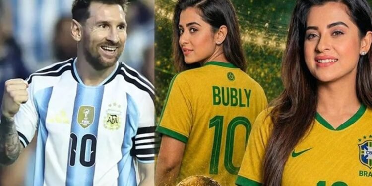 ‘এই লোকটা এত ভালো খেলে কেন?’—মেসিতে বুঁদ বুবলী