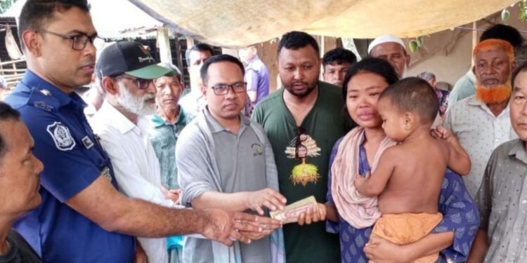ছাগলছানা উদ্ধারে গিয়ে প্রাণ হারানো চার পরিবারের পাশে মন্ত্রী স্বপন