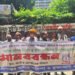 গাজীপুরে বিএনপি নেতার বিরুদ্ধে জমি দখল ও চাঁদাবাজির অভিযোগে মানববন্ধন