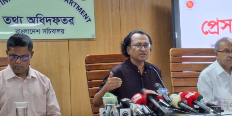 শেখ হাসিনার বক্তব্য প্রচার করলে ব্যবস্থা নেবে সরকার: ডা. জাহেদ উর রহমান