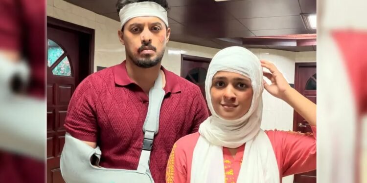 রক্তাক্ত ব্যান্ডেজ আর ভাঙা হাত: ইরফান সাজ্জাদ ও সাদিয়া আয়মানের এ কী হাল!
