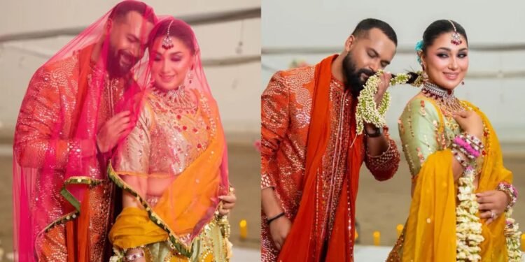 বিয়ের সাজে প্রশংসা পাচ্ছেন অপু বিশ্বাস-আদর আজাদ