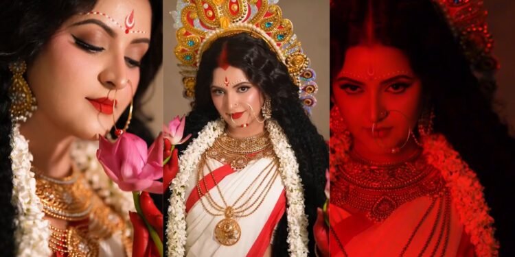 এআই বিতর্কের মাঝেই দেবীর সাজে পরীমনির নতুন ভিডিও ভাইরাল