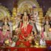 বিজয়া দশমীতে সিঁদুর খেলা ও দর্পণ বিসর্জনে দেবী দুর্গাকে বিদায়